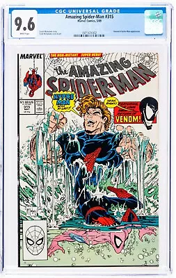 Buy Amazing Spider-Man #315 CGC 9.6 MARVEL COMICS 1989 Venom App. Todd McFarlane • 104.64£