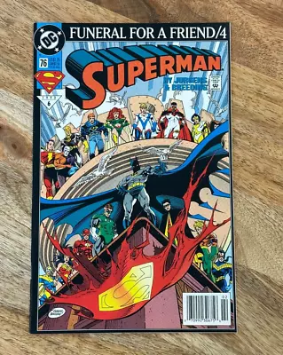Buy Superman #76 DC Comics 1993 Funeral For A Friend Pt.4 • 4.80£