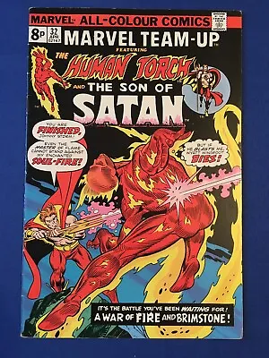 Buy Marvel Team-Up #32 FN+ (6.5) MARVEL ( Vol 1 1975) Human Torch, Son Of Satan (3) • 8£