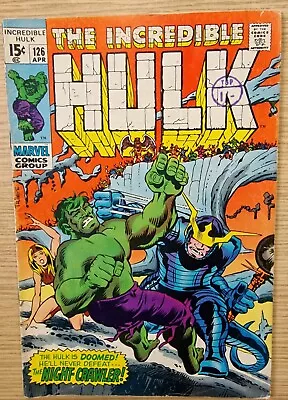 Buy Hulk #126. Silver Age Marvel Comic  • 8£