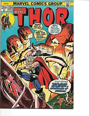 Buy Thor #215 Mercurio App. 1973 VG+/Fine Marvel • 3.95£