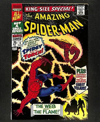 Buy Amazing Spider-Man Annual #4 VF- 7.5 Human Torch! Mysterio! Marvel 1967 • 44.03£