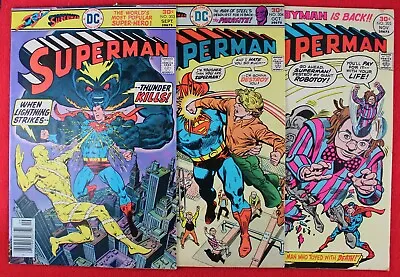 Buy DC Superman 303 304 305 Comic Book VF+ Lot Of 3 • 14.62£