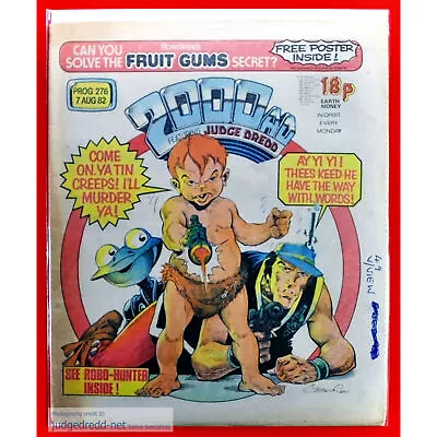 Buy 2000AD Prog 276 Comic Book Issue 7 Aug 1982 UK 1 Comic Bag And Board (Lot 566 ) • 7.99£
