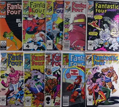 Buy Fantastic Four Comic 10 Comic Books #s 293 294 295 296 297 298 299 303 305 307 • 16.08£