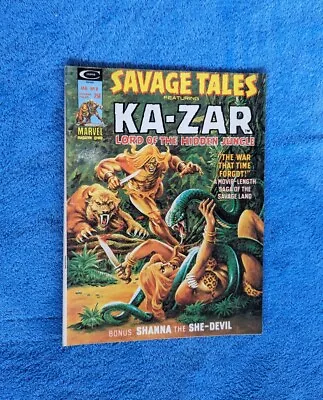 Buy SAVAGE TALES Featuring KA-ZAR Magazine January 1975 Adventure Marvel #8 • 7.99£