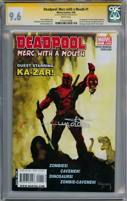 Buy Deadpool Merc With A Mouth #1 Cgc 9.6 Signature Series Signed Suydam Marvel • 89.95£