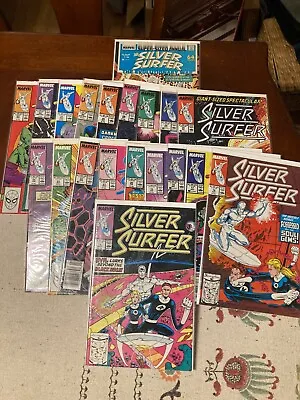 Buy Silver Surfer 15-33 + Annual 1 Complete Set/Run By Englehart/Lim 1987 Series VF • 47.43£