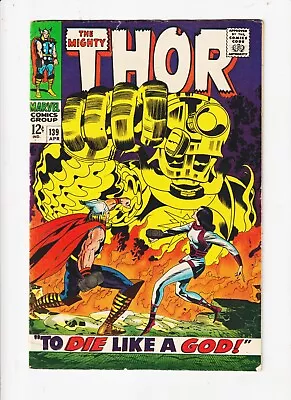 Buy Thor #139  Marvel Comic Silver Age CLASSIC KIRBY ART 1ST COVER APPEARANCE OF SIF • 31.62£