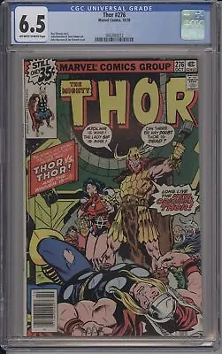 Buy Thor #276 - Cgc 6.5 - 1st App Of Red Norvell As Thor • 66.35£