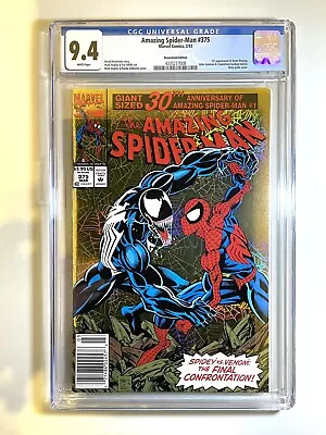 Buy Amazing Spider-Man #375 CGC 9.4 NM  Newsstand • 71.09£