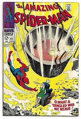 Buy AMAZING SPIDER-MAN (1963 Series) #61 Fine (6.0) 1st GWEN STACEY COVER • 74.99£