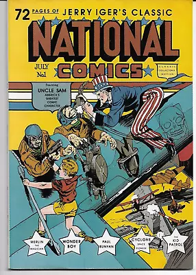Buy Jerry Iger's NATIONAL COMICS - No. 1 (1985) Blackthorne Publishing ~ UNCLE SAM • 9.50£