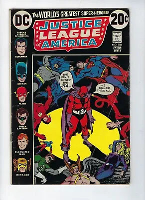 Buy JUSTICE LEAGUE OF AMERICA # 106 (RED TORNADO Joins, AUG 1973) VG/FN • 6.95£