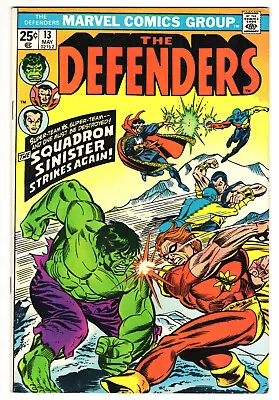 Buy Defenders #13 Very Fine Plus 8.5 Hulk Doctor Strange Sub-Mariner 1974 • 17.39£