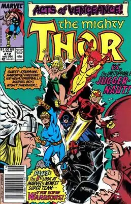 Buy Thor #412 (Newsstand) FN; Marvel | Juggernaut 2nd Appearance New Warriors - We C • 48.25£