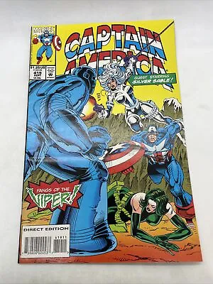 Buy Captain America #419 Silver Sable Battle Cover! Marvel Comics 1993 • 5.12£