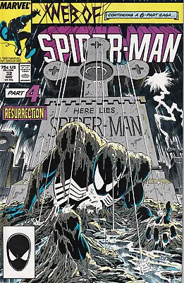 Buy WEB OF SPIDER-MAN Vol. 1 #32 November 1987 MARVEL Comics - Kraven • 81£