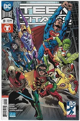 Buy DC Comics Teen Titans #19 (2018) Superman Anniversary Variant Cover • 2.35£