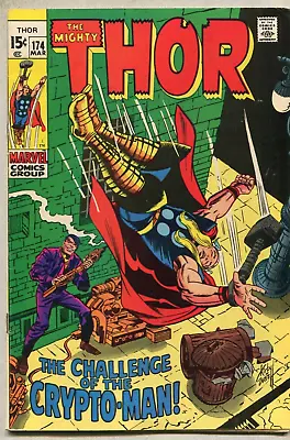 Buy The Mighty Thor #174  FN/VF  1st Crypto Man   Marvel Comics SA • 19.78£