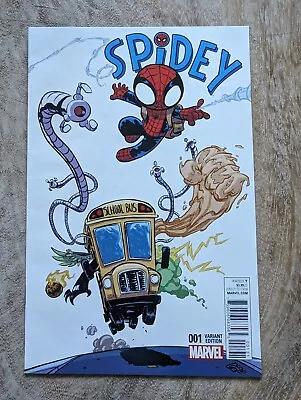 Buy Spidey #1 Skottie Young Variant Marvel 2015 Spiderman Baby • 16.99£