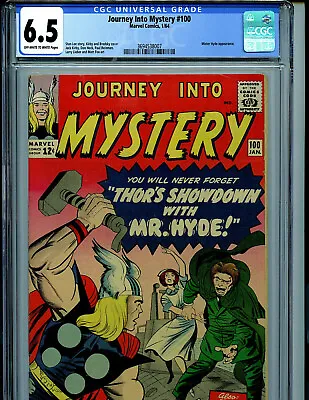 Buy Thor Journey Into Mystery #100 CGC 6.5 1964 Marvel Comics 2nd Hyde B19 • 348.29£