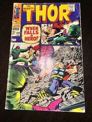 Buy The Mighty Thor #149 2nd Appearance Of Wrecker Marvel Comics 1967 • 12.01£