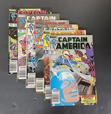 Buy Marvel Comics CAPTAIN AMERICA Vintage Comic Lot Issues #301,303-305,308,309 • 48.26£