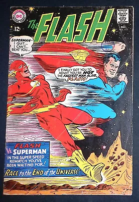 Buy The Flash #175 Silver Age DC Comics 2nd Superman Flash Race VG • 44.99£