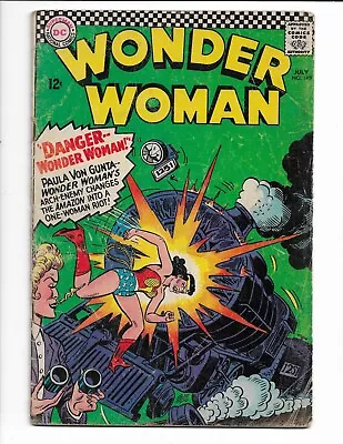 Buy Wonder Woman 163 - G/vg 3.0 - 1st Appearance Of Giganta - Steve Trevor (1966) • 14.46£