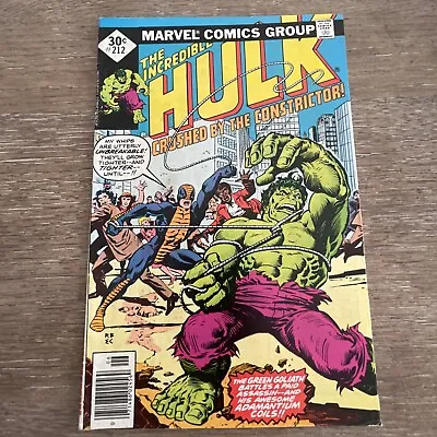 Buy The Incredible Hulk Vol. 1 # 212 Variant Cover 1st App Of  “The Constrictor”. • 78.98£
