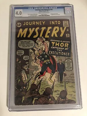 Buy Journey Into Mystery 84 CGC 4.0 - 2nd Thor & First Appearance Of Jane Foster! • 1,135.30£