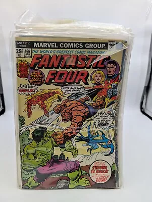Buy FANTASTIC FOUR #166 1976 Classic Battle Of The Hulk Vs The Thing! • 60.32£