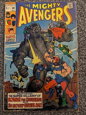 Buy Avengers 69 Marvel 1969 1st App Grandmaster, Squadron Supreme-Hyperion Nighthawk • 14.98£