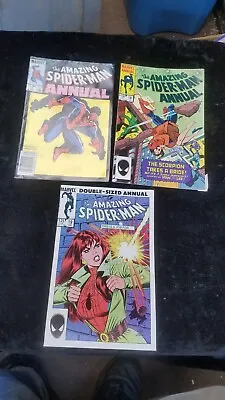 Buy 1983 84 85 Marvel AMAZING SPIDER-MAN Comics Books Annuals 17 18 19 • 11.87£