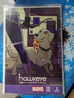 Buy Hawkeye Marvel ARF Kate Bishop Variant Edition 1 (Dog With Pizza) - Bagged &... • 8.95£