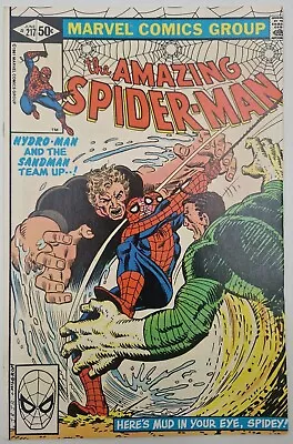 Buy The Amazing Spiderman #217 - 1981 Marvel Comics - High Grade Hydroman & Sandman • 0.99£