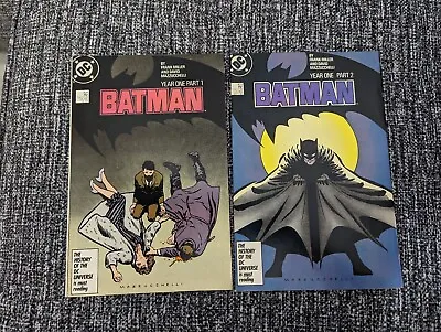 Buy Batman #404 & 405 Year One Part 1 & 2 1st Carmine Falcone High Grade Look 1987 • 27.71£