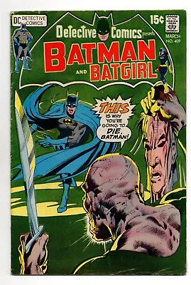 Buy Detective Comics No 409 Mar 1971 (FN/VFN) (7.0) DC, Bronze Age (1970 - 1979) • 24.99£