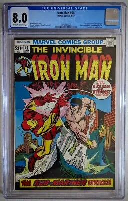 Buy Invincible Iron Man #54 1st Moondragon - CGC 8.0 • 154.92£