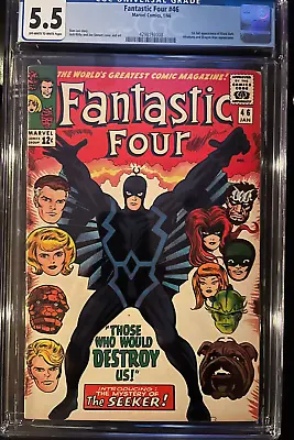 Buy FANTASTIC FOUR #46 CGC 5.5 Marvel 1966 O/W TO W Pages  BLACK BOLT DRAGON MAN • 142.29£