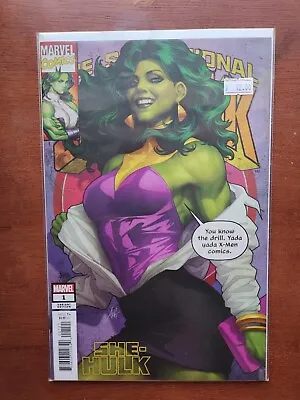 Buy She-hulk #1 - Stanley Artgerm Lau Trade Variant Exclusive Marvel Comics 2022 Nm • 9.46£