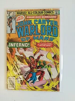 Buy JOHN CARTER Warlord Of Mars #25 #26x2 Marvel Comic (1979) Very Good • 3£