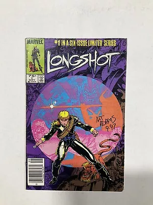 Buy Longshot 1 Fine FN Signed Art Adam’s 1st Longshot Newsstand Edition Marvel • 23.71£