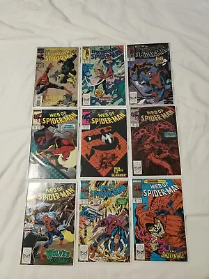 Buy Marvel Web Of/Spectacular Spider-Man Bundle Of 9 Comics All VF Except 1 • 32£