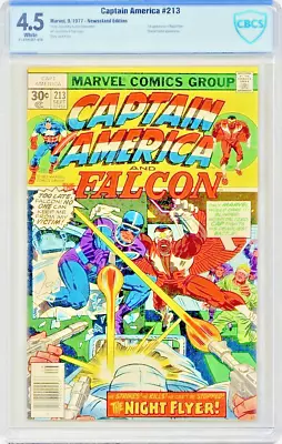 Buy Captain America   #213  Marvel   1977     Graded 4.5	By CBCS   Not CGC • 37.16£
