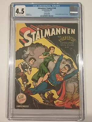 Buy Adventure Comics #137 1950 Stalmannen Swedish Variant #14 Cgc 4.5 Superman  • 233.03£