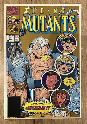 Buy New Mutants #87 Marvel 1st App Cable 2nd Print Gold Cover 1990 • 15£