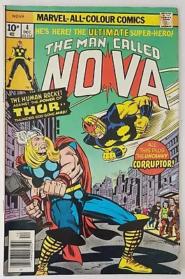 Buy Nova #4, Marvel Comics 1976, 1st App The Corruptor, Thor Apps, Bronze Age • 7.99£