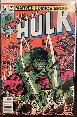 Buy The Incredible Hulk #245, 1st Super Mandroid, Marvel, 1979 Newsstand, High Grade • 19.82£